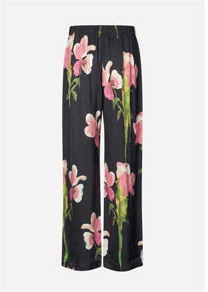 Elasticated long dry viscose pant Melting Flowers Stine Goya 